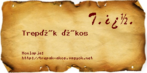 Trepák Ákos névjegykártya